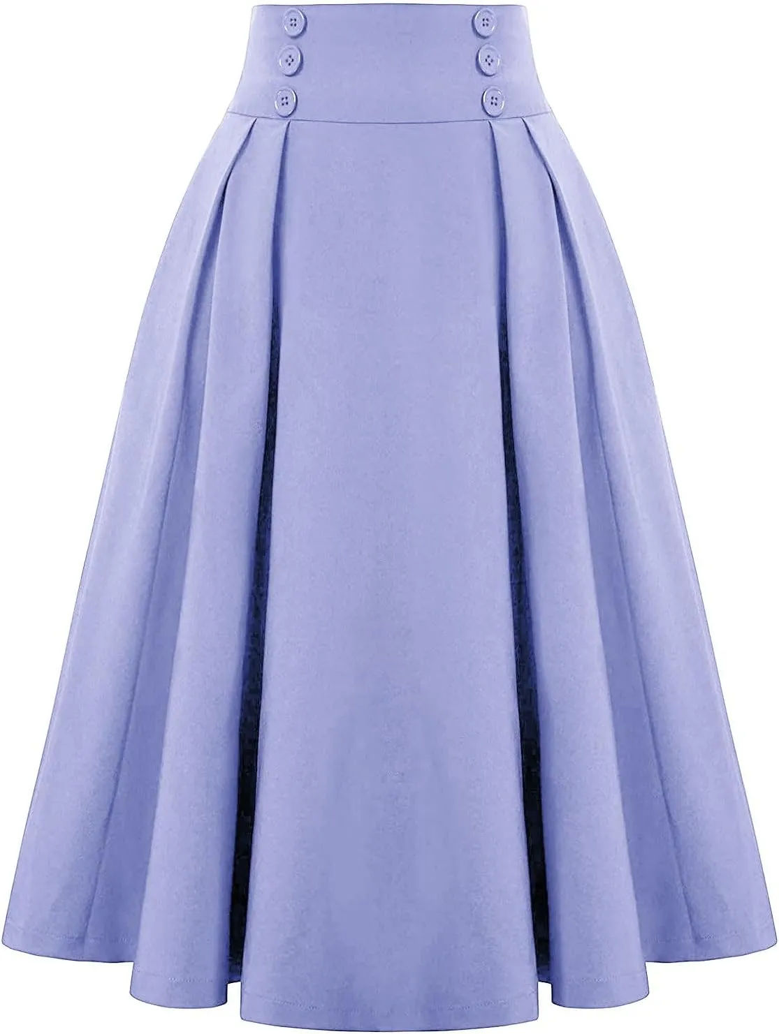 Summer Skirts for Women 2025 Vacation Button Down High Rise Flowy Swing Ruched Flowy Baggy Comfort Skirt