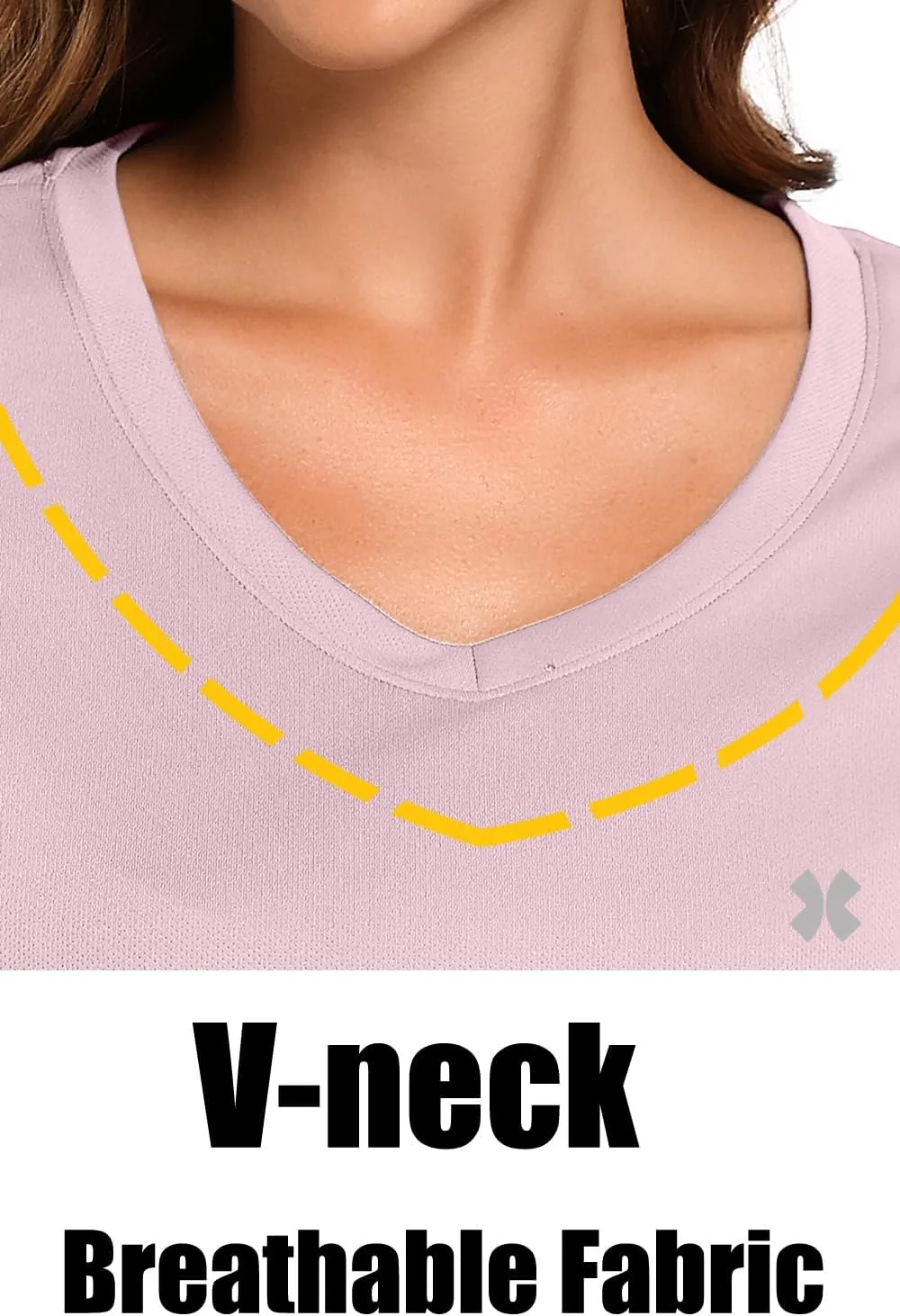 Summer T Shirts for Women Athletic Running T-Shirt Top Quick Dry UV Protection Gym Breathable Short Sleeve Sport Hiking Tops