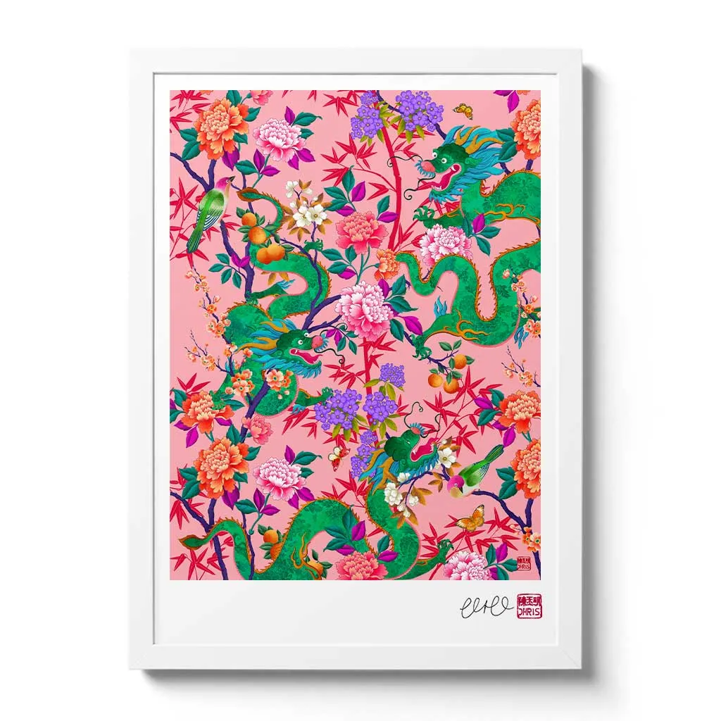 'The Garden of Good Fortune' Dragon Print *NEW*