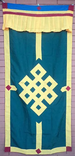 Tibetan Door Curtains-Endless Knot