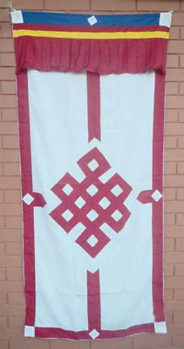 Tibetan Door Curtains-Endless Knot