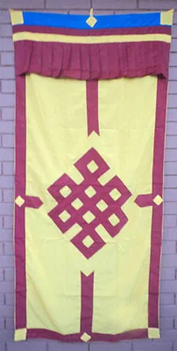 Tibetan Door Curtains-Endless Knot