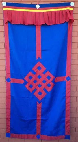 Tibetan Door Curtains-Endless Knot