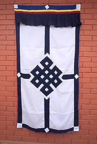 Tibetan Door Curtains-Endless Knot