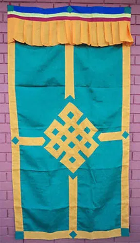 Tibetan Door Curtains-Endless Knot