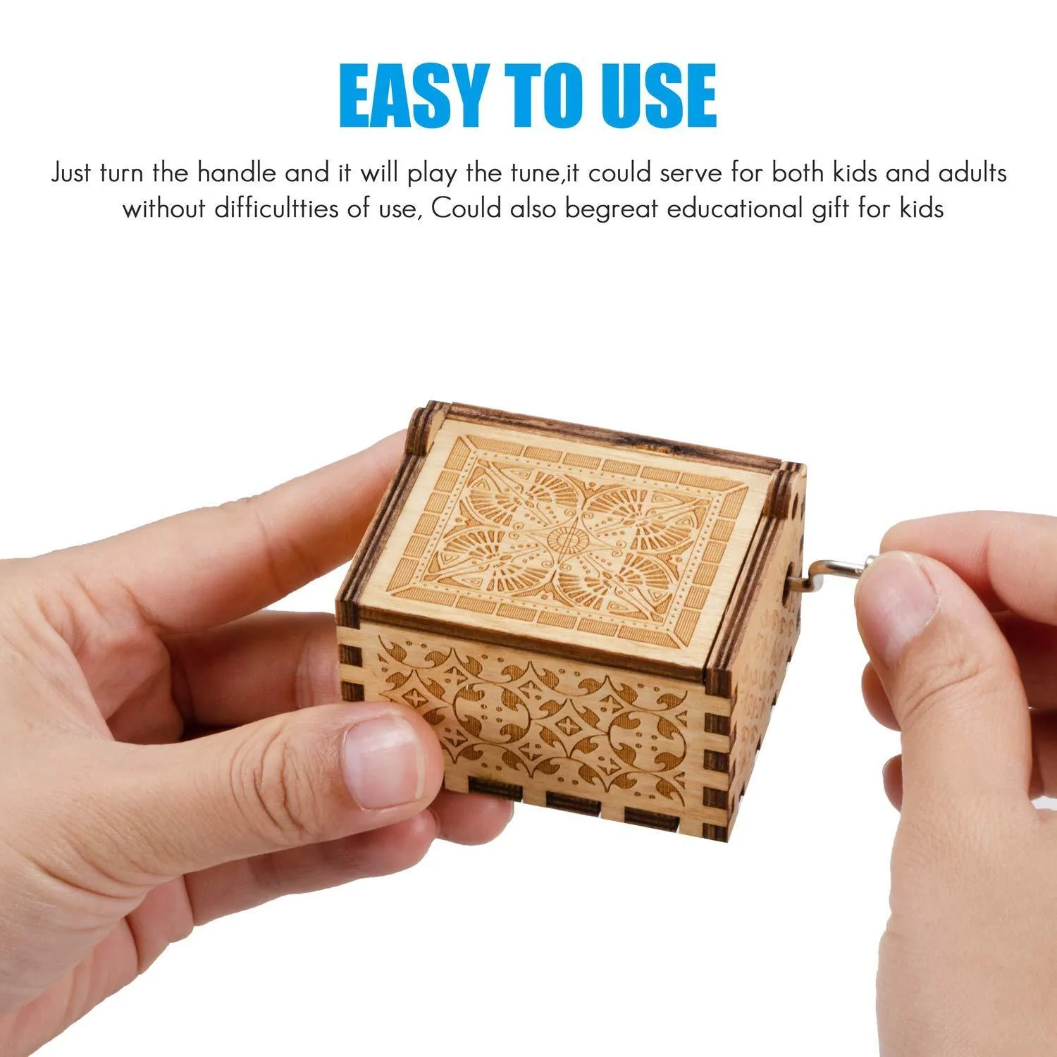 Titanic (My Heart Will Go On) Music box (Brown) and Heart Shaped LED Light Combo