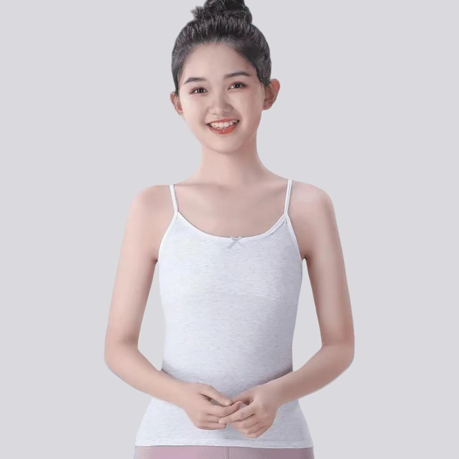 Training Bras for Girl Pure Cotton Lining Underwear Teen Girls Camisoles Kids Tank Tops