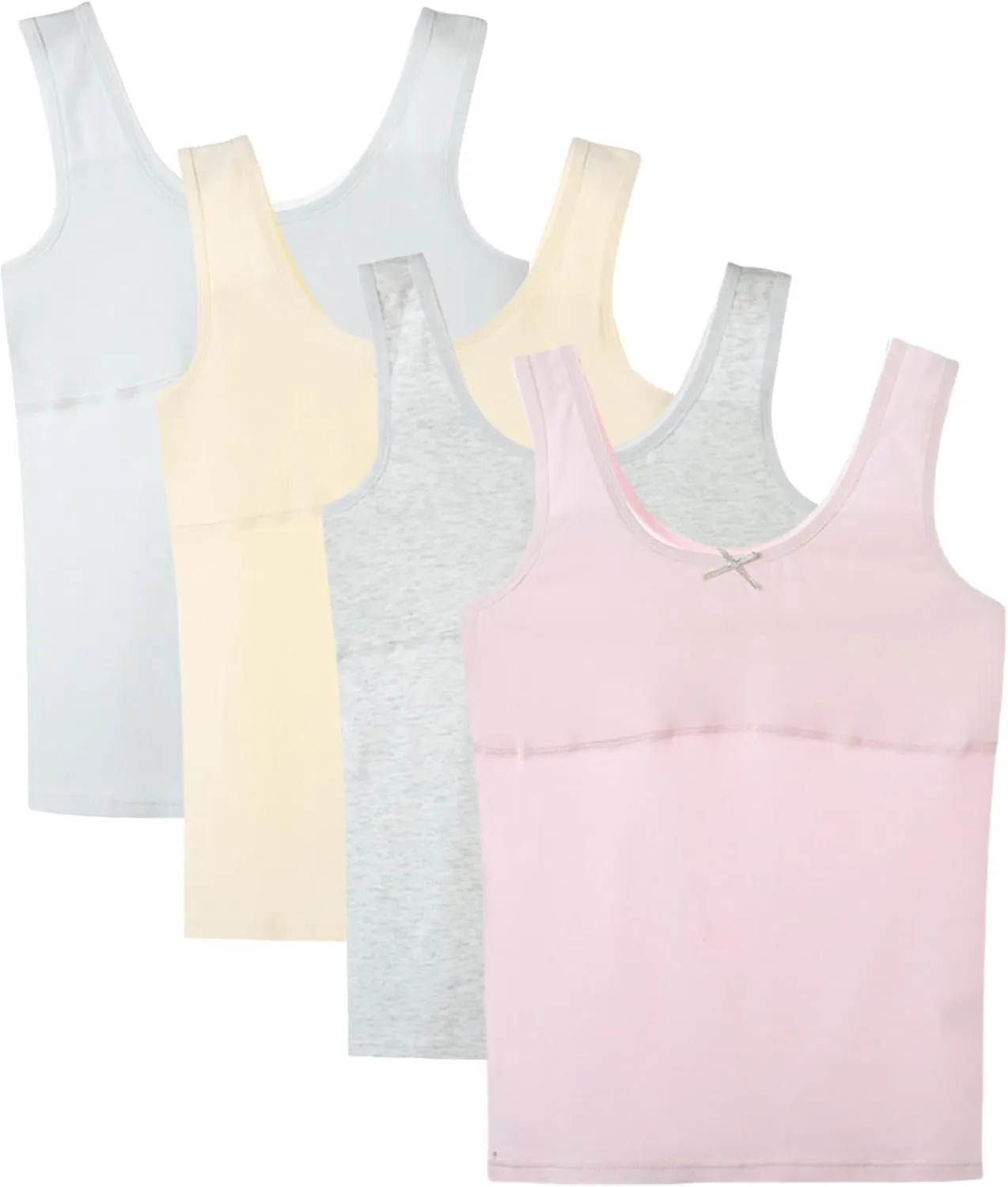 Training Bras for Girl Pure Cotton Lining Underwear Teen Girls Camisoles Kids Tank Tops