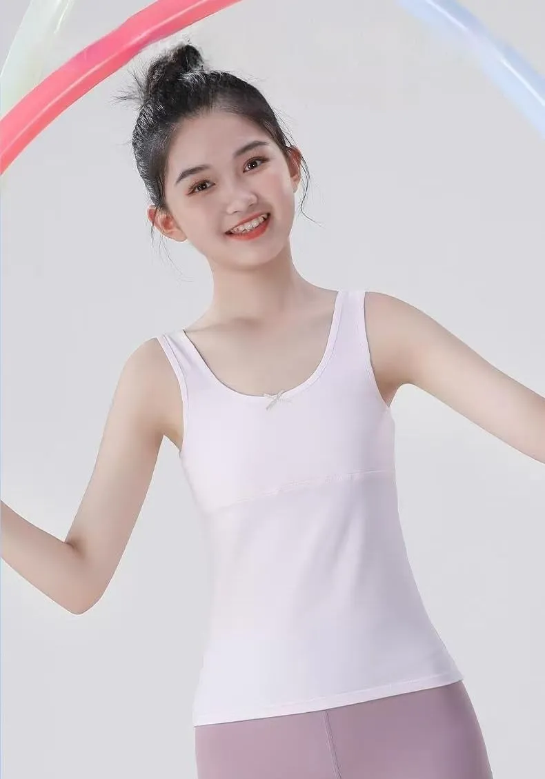 Training Bras for Girl Pure Cotton Lining Underwear Teen Girls Camisoles Kids Tank Tops