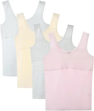 Training Bras for Girl Pure Cotton Lining Underwear Teen Girls Camisoles Kids Tank Tops