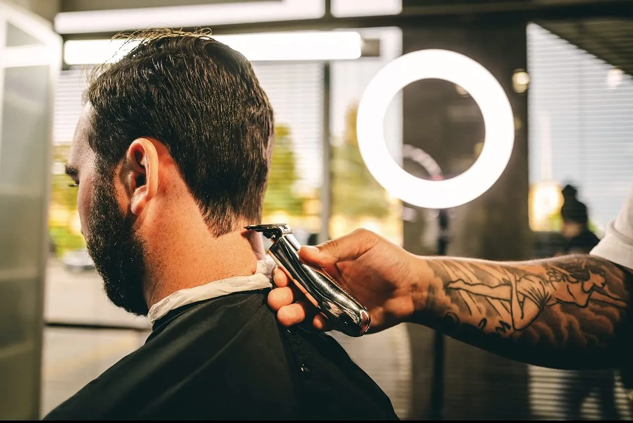 Trimmer for Men by SUPREME TRIMMER Professional Barber Hair Clipper Mustache Beard Groomer Cordless Travel Trimmer - ST5200 Silver T-Shaper Li