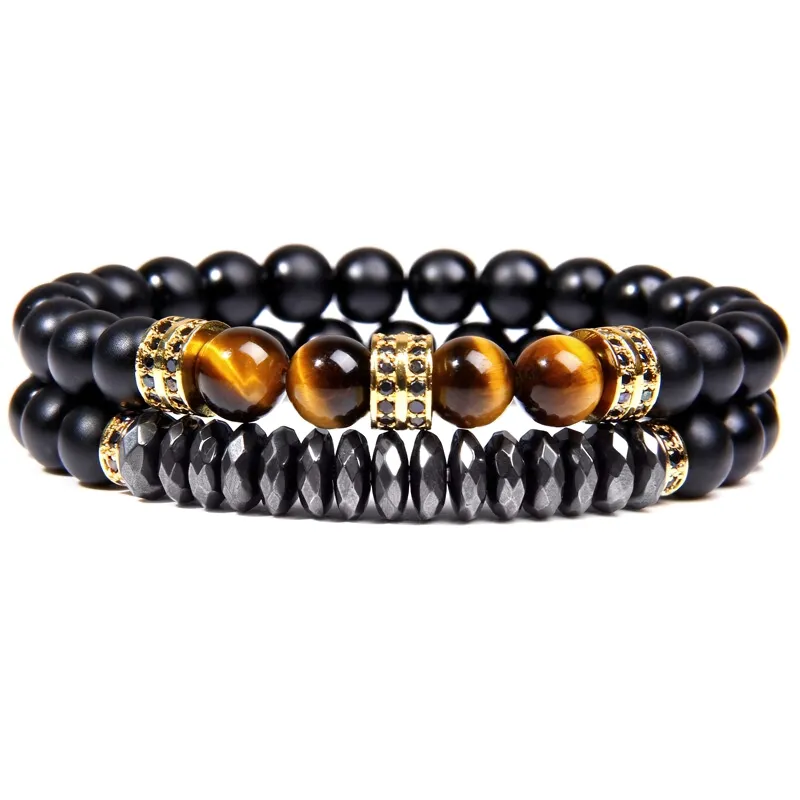 Unisex Natural Stone Beads Bracelet / Stylish Jewelry Women And Men / Casual Accessories