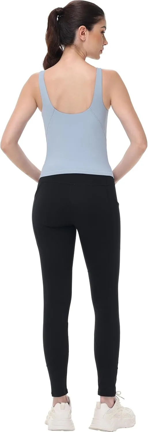 V VOCNI Nursing Tank Tops for Breastfeeding Workout Crop Top Longline Nursing Sport Bra Maternity Bras for Pregnancy