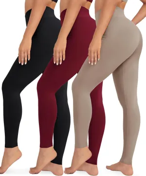 VALANDY High Waisted Leggings for Women Stretch Tummy Control Workout Running Yoga Pants Reg&Plus Size