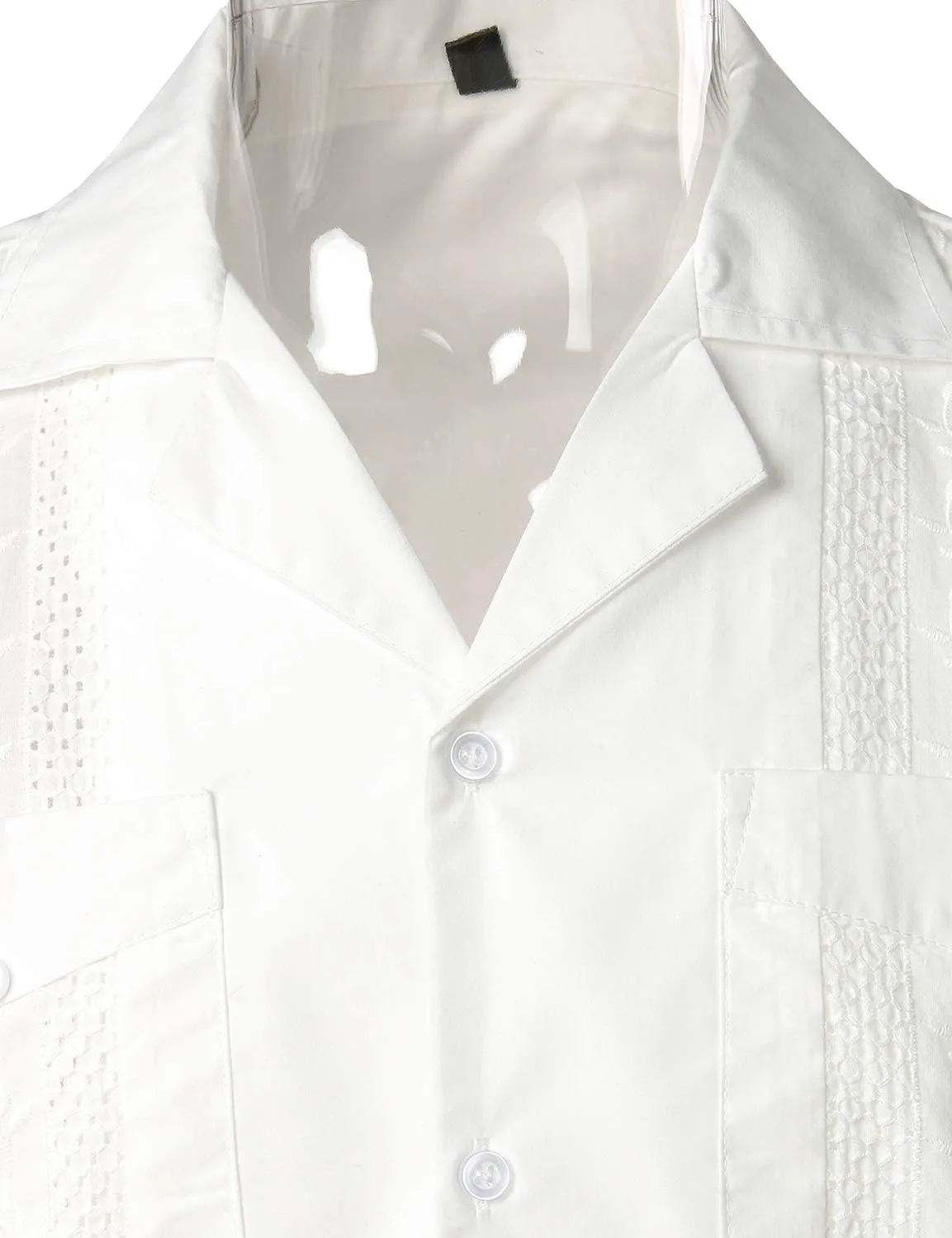 VATPAVE Mens Short Sleeve Button Down Cuban Guayabera Shirts