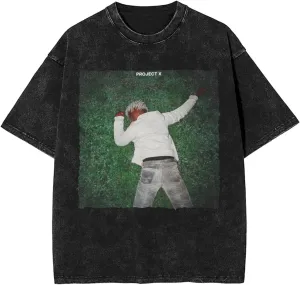 Vintage Shirt Mens Womans Oversized T Shirts Washed Short Sleeve Graphic Tee Crew Neck T-Shirt Breathable Retro Unisex Tops