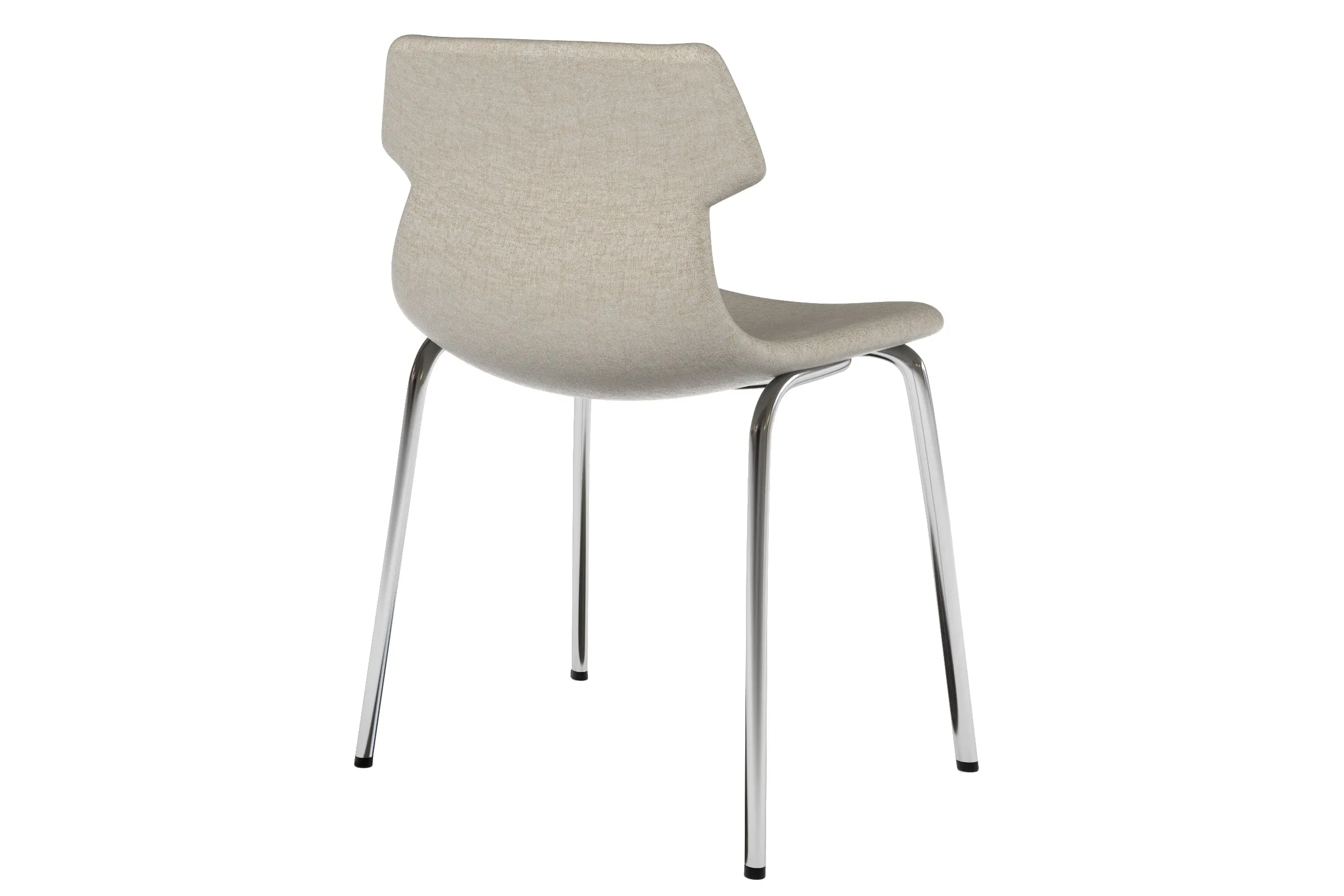 Wave Fabric Visitor Chair -  4 Leg Base