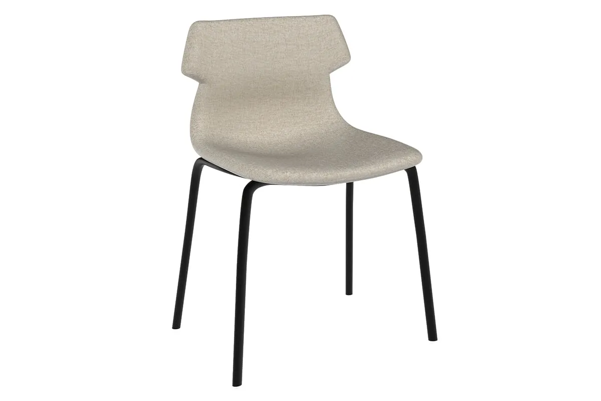 Wave Fabric Visitor Chair -  4 Leg Base