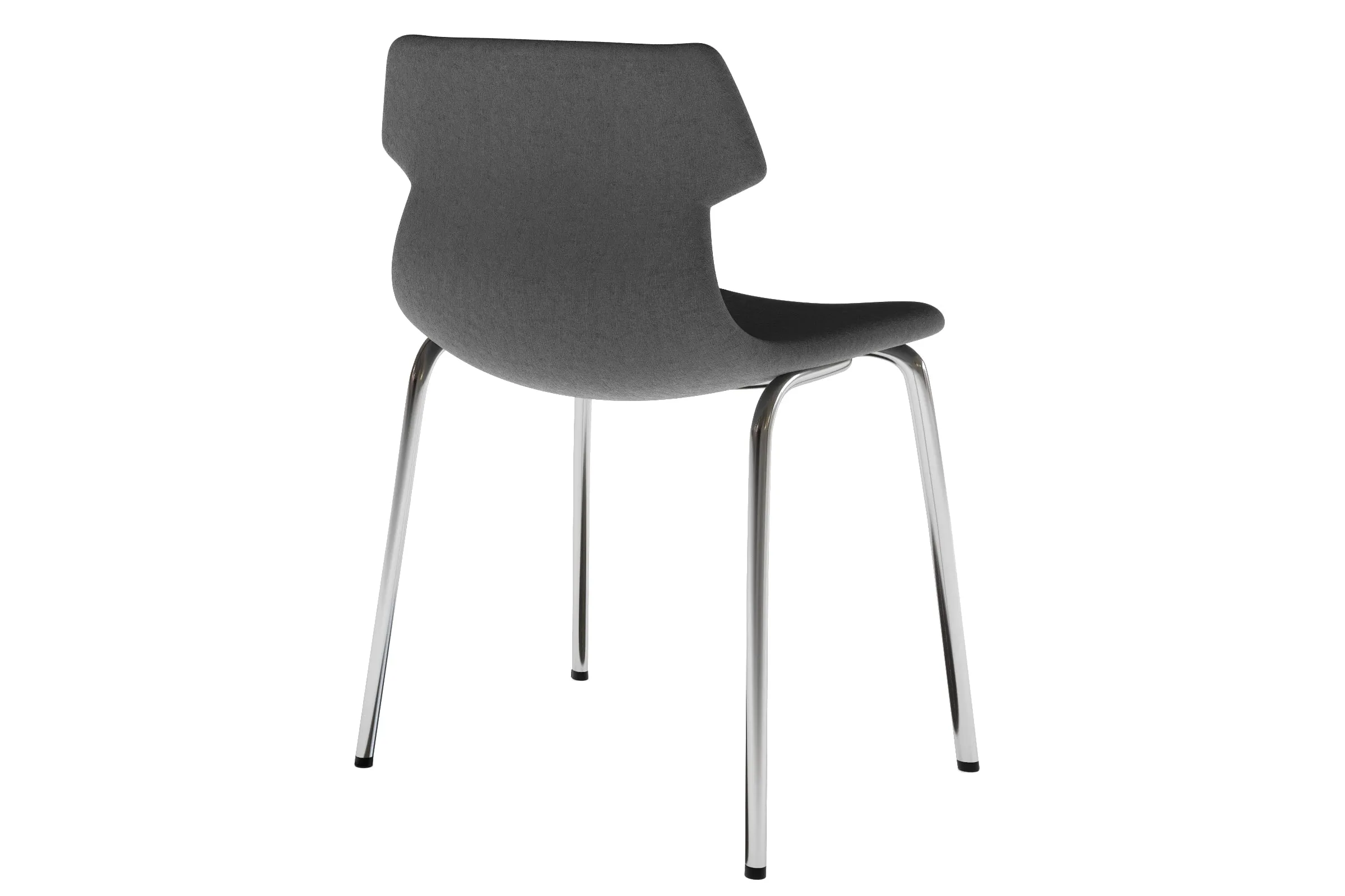 Wave Fabric Visitor Chair -  4 Leg Base