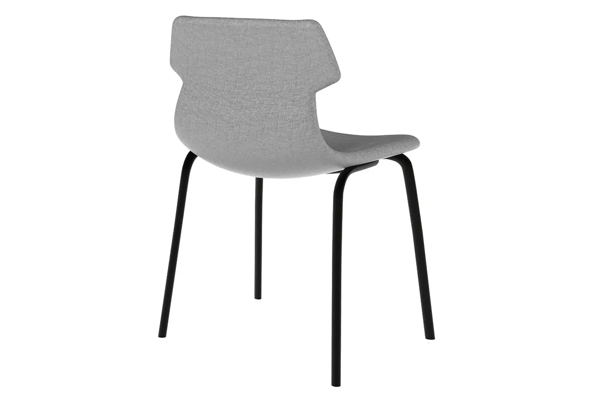 Wave Fabric Visitor Chair -  4 Leg Base