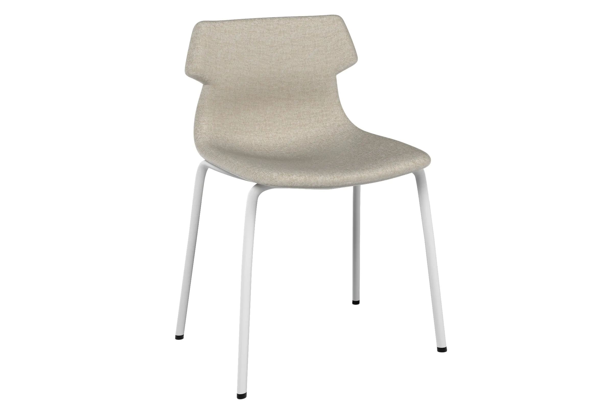 Wave Fabric Visitor Chair -  4 Leg Base