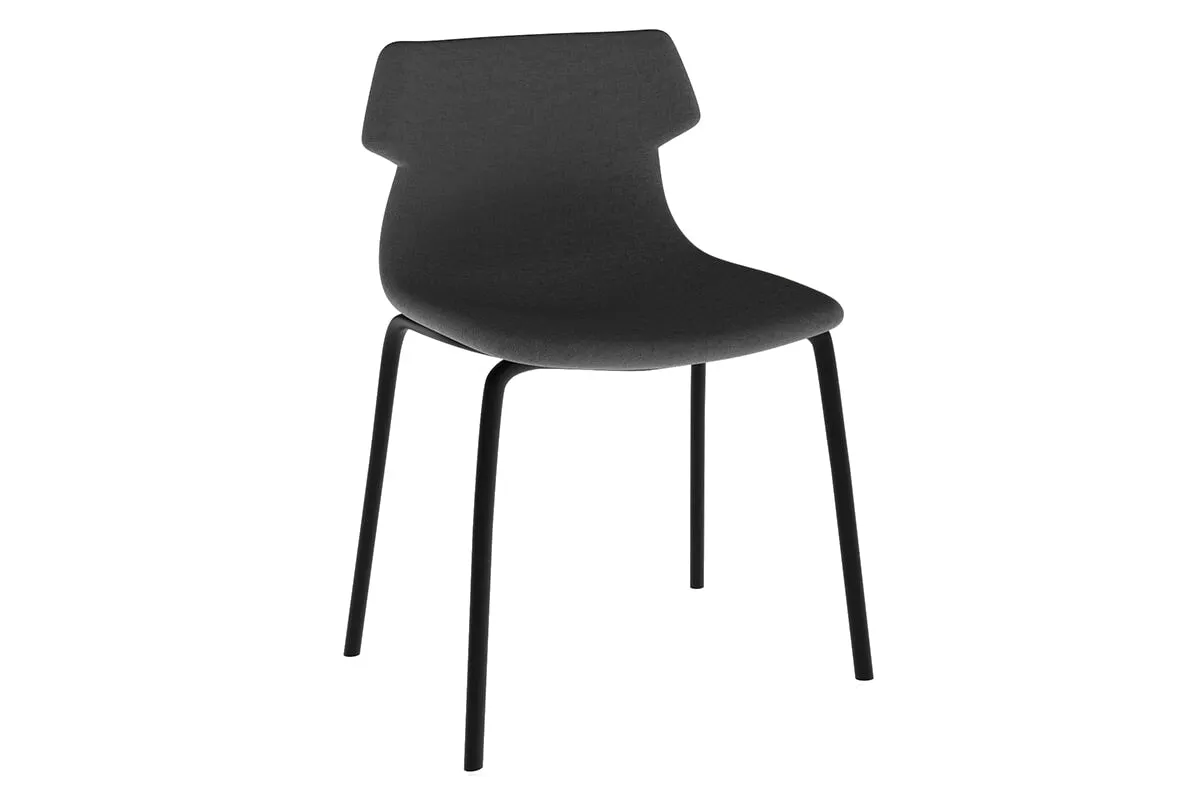 Wave Fabric Visitor Chair -  4 Leg Base