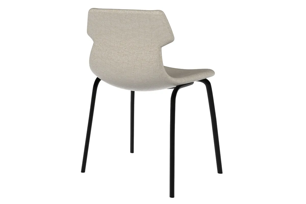 Wave Fabric Visitor Chair -  4 Leg Base