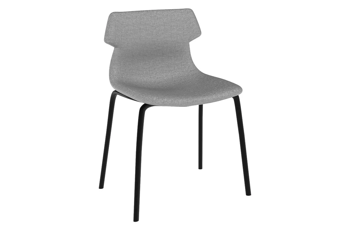 Wave Fabric Visitor Chair -  4 Leg Base