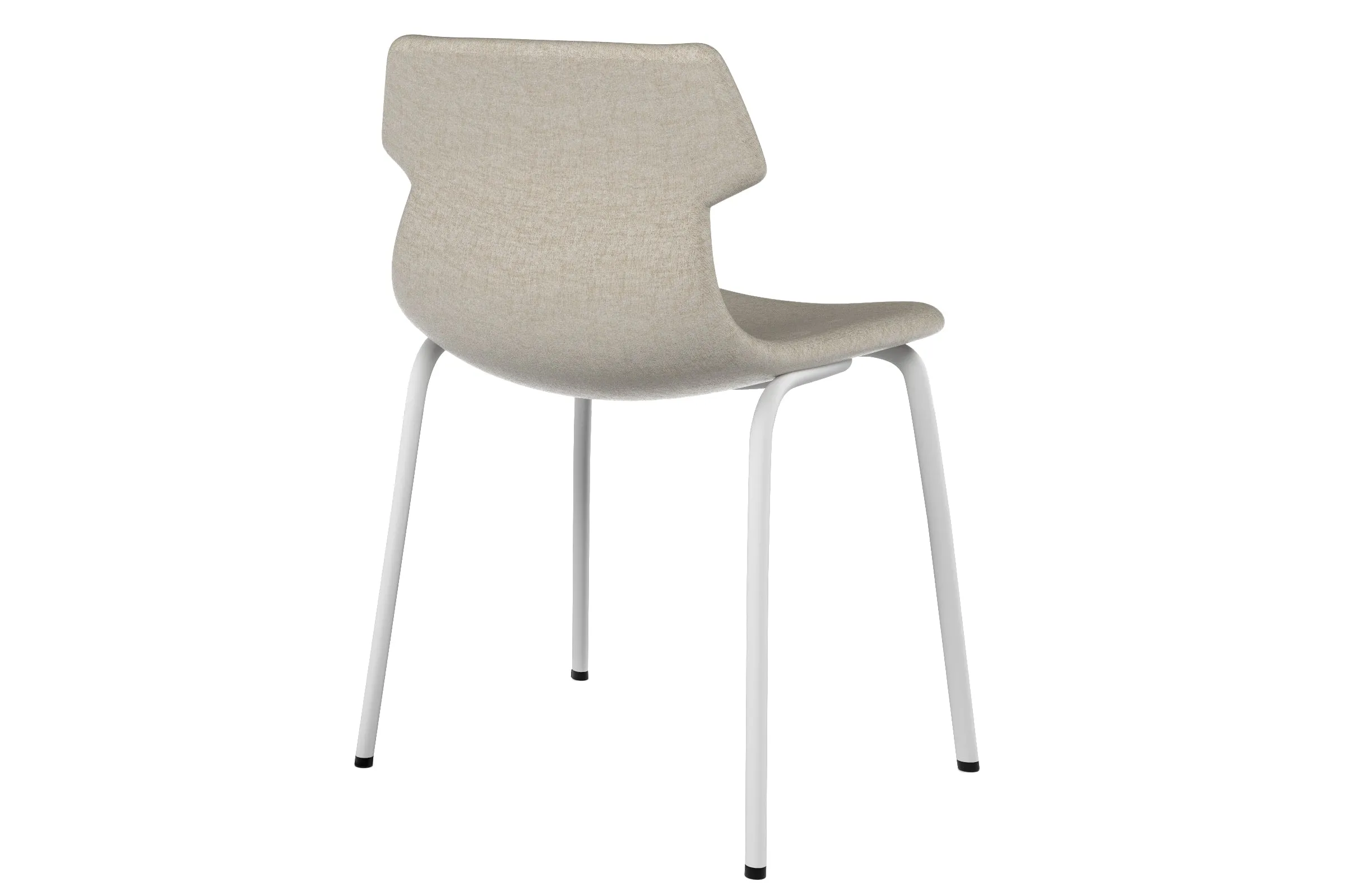 Wave Fabric Visitor Chair -  4 Leg Base