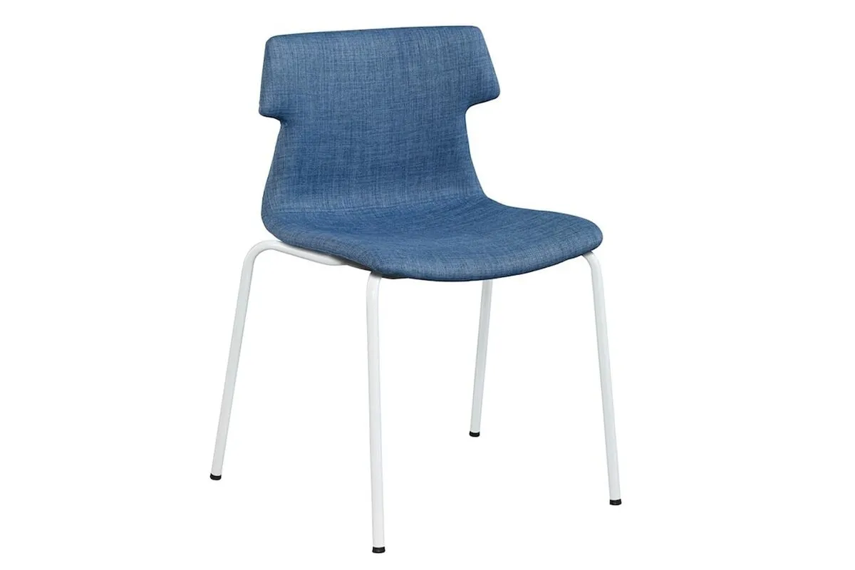 Wave Fabric Visitor Chair -  4 Leg Base