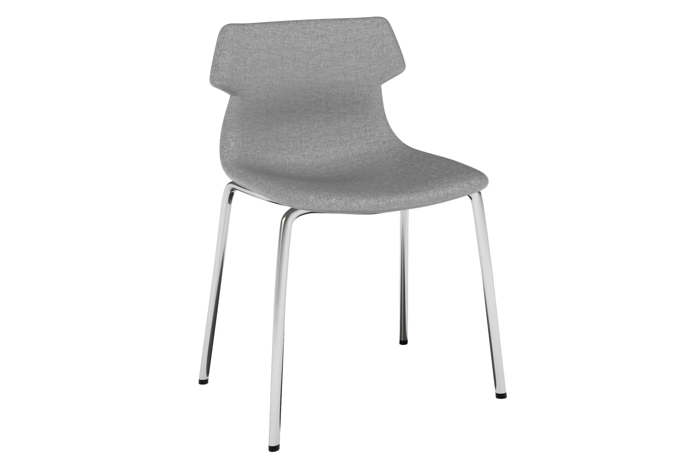 Wave Fabric Visitor Chair -  4 Leg Base