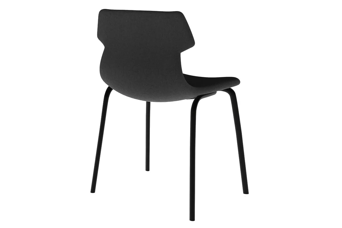 Wave Fabric Visitor Chair -  4 Leg Base