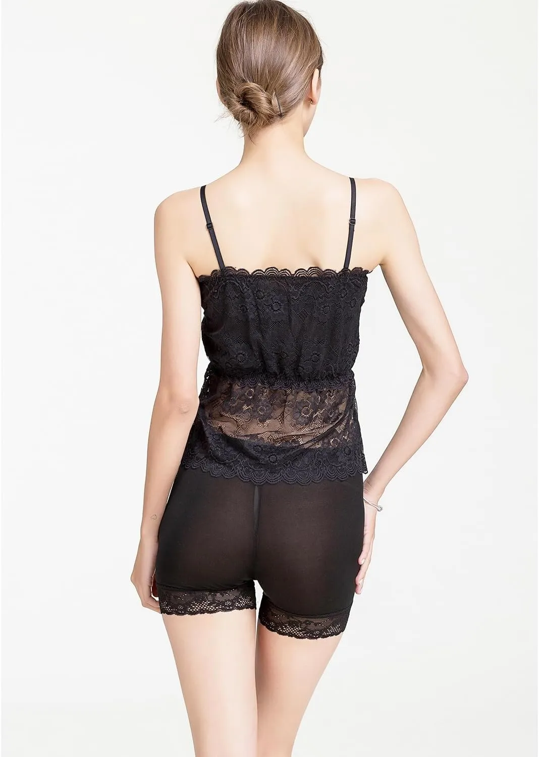 Women's 100% Mulberry Silk Tank Top Satin Sleeveless Camisole Cami Blouses Strap with Built-in Bras Vest Bralette