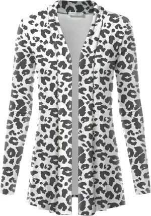 Women's Casual Lightweight Open Front Cardigans with Pockets and Formal Thin Kimono Duster Sweater Cardigan