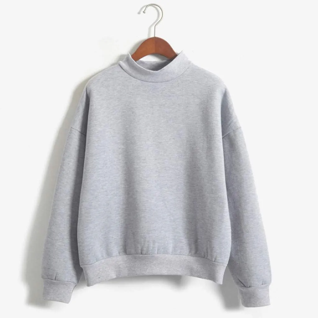 Womens Crewneck Sweatshirts Casual Trendy Solid Cute Tunic Plus Size Oversized Pullover Sweaters