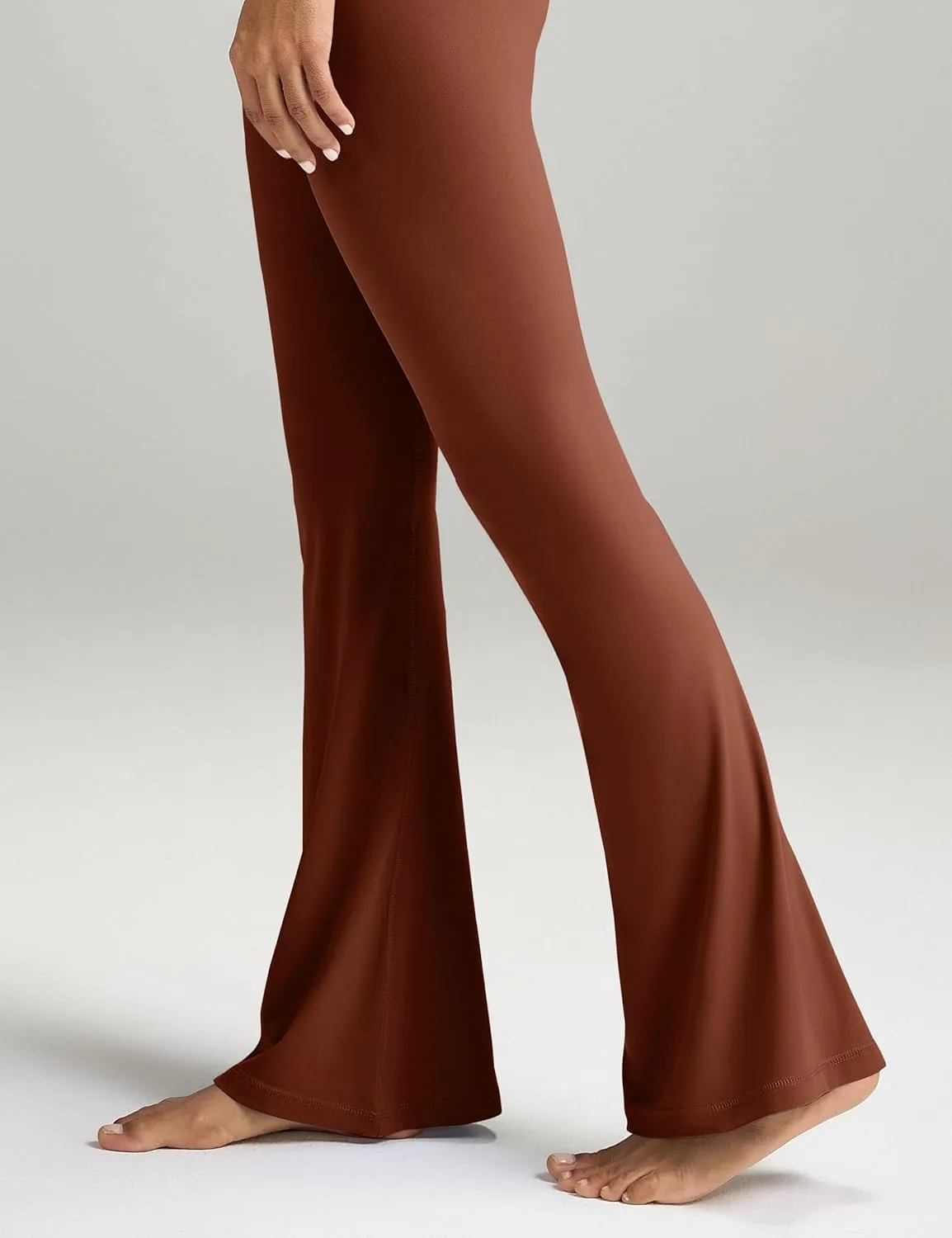 Women's Crossover Flare Leggings, High Waisted Wide Leg Flared Yoga Pants