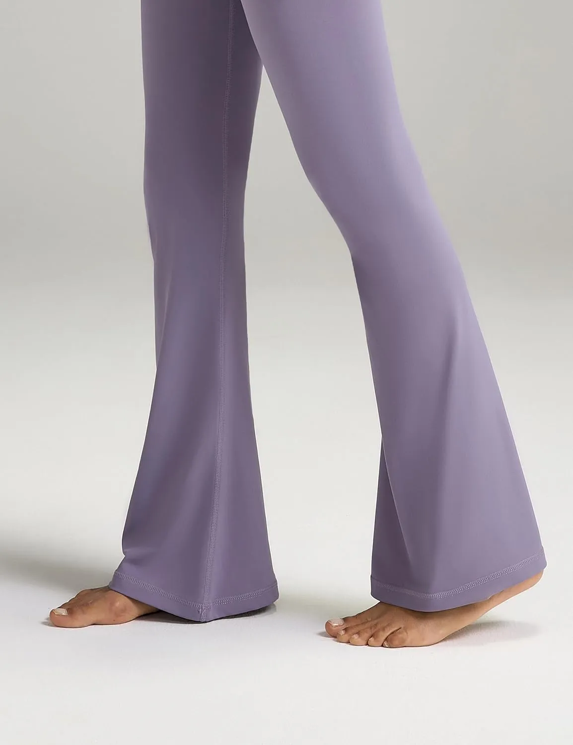 Women's Crossover Flare Leggings, High Waisted Wide Leg Flared Yoga Pants