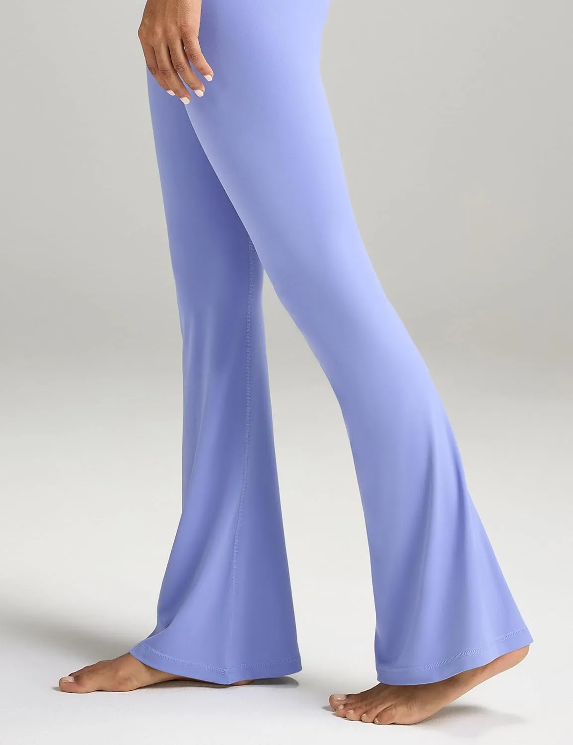 Women's Crossover Flare Leggings, High Waisted Wide Leg Flared Yoga Pants