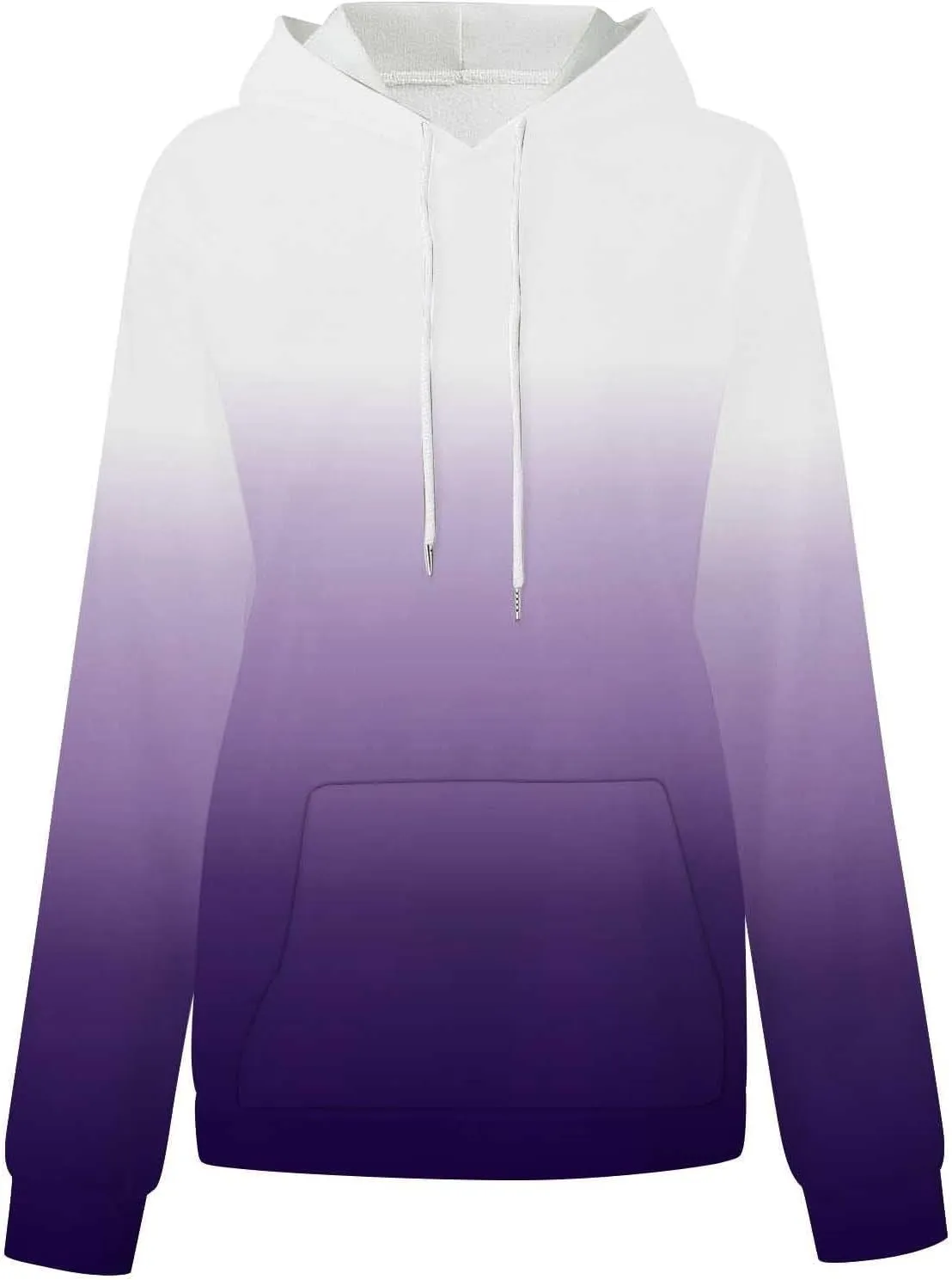 Womens Fall Fashion 2024 Trendy Oversized Hoodie Sweatshirts Gradient Color Casual Drawstring Hoodies