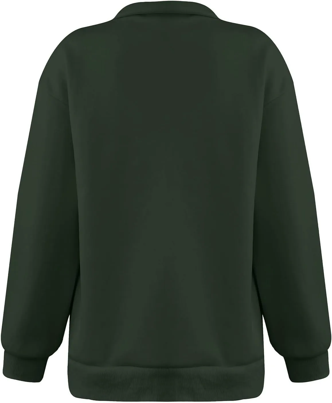 Women's Fall Winter Oversized Sweatshirt Casual Trendy Long Sleeve Quarter Zip Neck Solid Sweatshirt, S-3XL