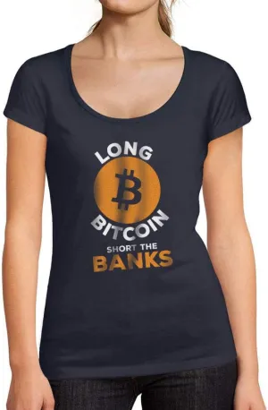 Women's Graphic T-Shirt Organic Bitcoin is The Future Crypto HODL BTC Eco-Friendly Ladies Limited Edition Short