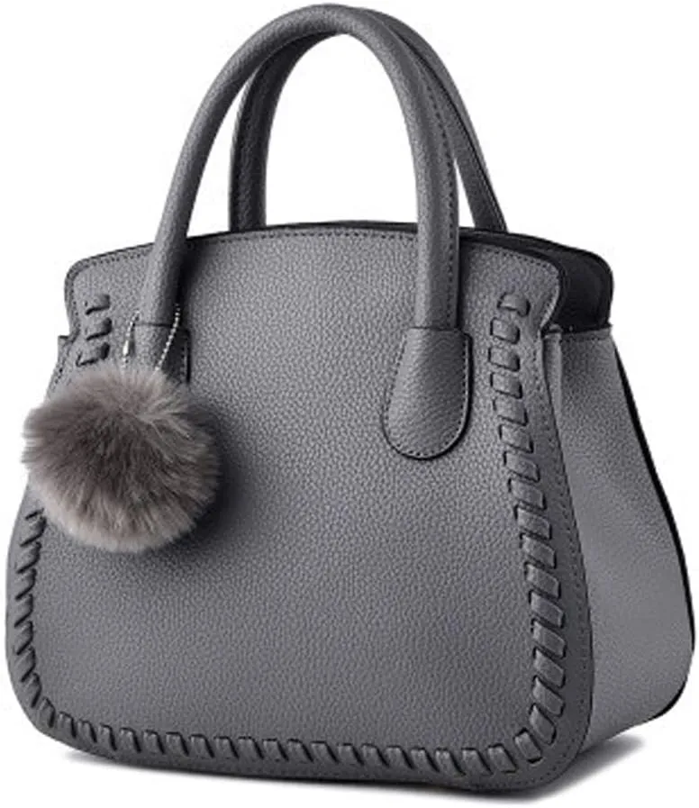 Womens Handbags Faux Leather Satchel Medium Tote Bags Top Handle Handbag Purse Ladies Crossbody Bag Shoulder Bag