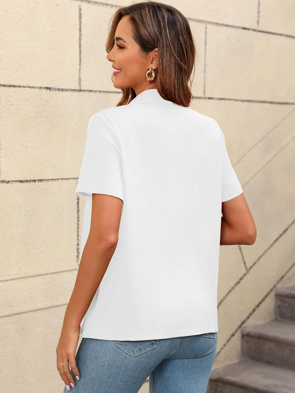 Women's Lightweight Open Front Cardigans Short Sleeve Casual Soft Sheer Cardigan S-2XL with Pockets