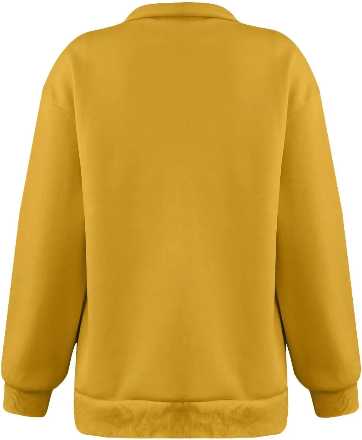 Womens Quarter Zip Trendy Sweatshirts Plain Oversized Long Sleeve Loose Fit Casual Pullover Tops Fall Y2K Clothes