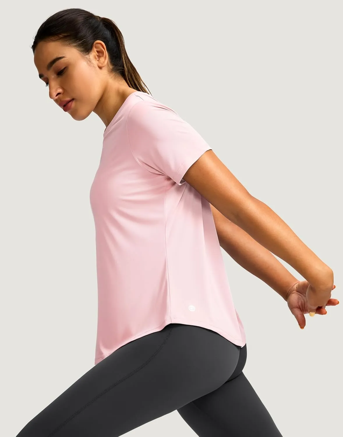 Women's Short Sleeve Workout Shirts Breathable UPF 50  Sun Protection T-Shirts Quick Dry Gym Running Hiking Tops