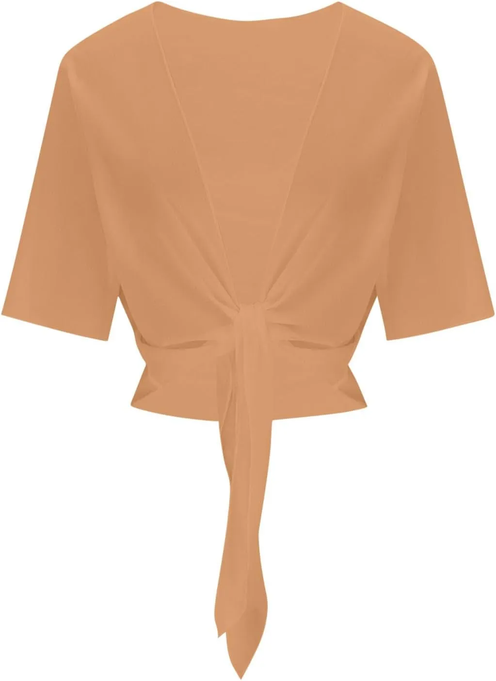 Womens Shrugs for Summer Cropped Cardigan Short Sleeve Open Front Sheer Shawl Cardigans Lightweight Chiffon Bolero