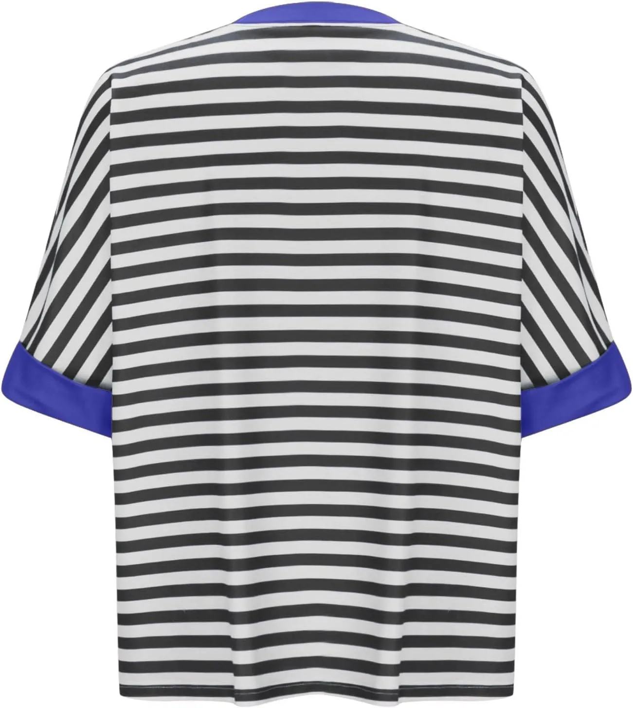 Womens Summer Tops Dressy Casual Striped Short Sleeve Pullover Crewneck Color Block Loose Fit Daily T Shirts