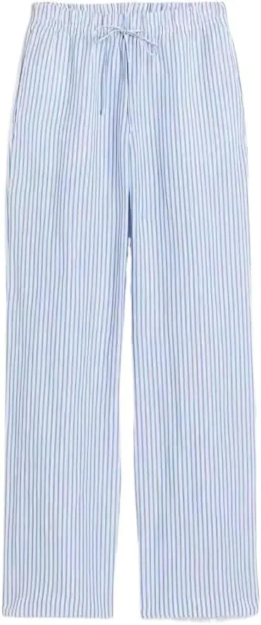 Women's Y2K Coquette Pants Blue Striped Wide-Leg Trousers Summer Causal High Waist Slacks Harajuku Aesthetic Clothing